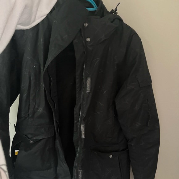 “S” Waterproof Black Ski Jacket - Picture 1 of 5